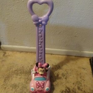 minnie mouse push along car